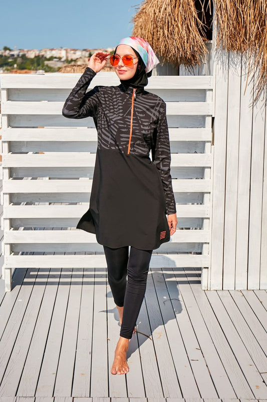 waterproof orange zip